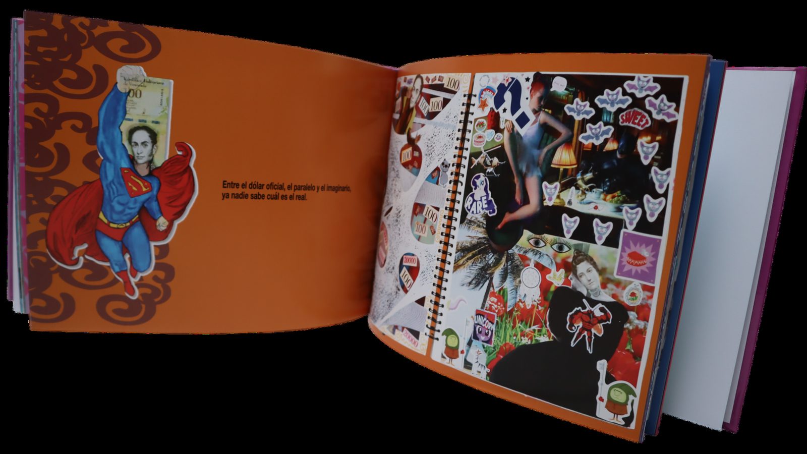 Open book pages